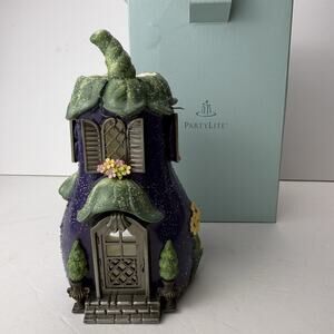 PartyLite Cottage Eggplant Villa Tealight Votive Candle Holder
